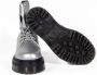 Dr. Martens Metallic Leren Plateau Laarzen Gray Dames - Thumbnail 6