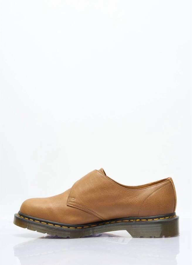 Dr. Martens Monk Buckle Leren Schoenen Beige Heren