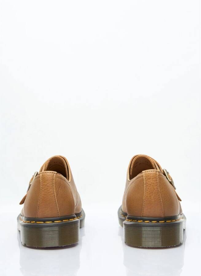 Dr. Martens Monk Buckle Leren Schoenen Beige Heren