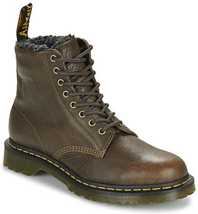 Dr. Martens Olijf Grizzly Bruine Dameslaarzen Brown Heren