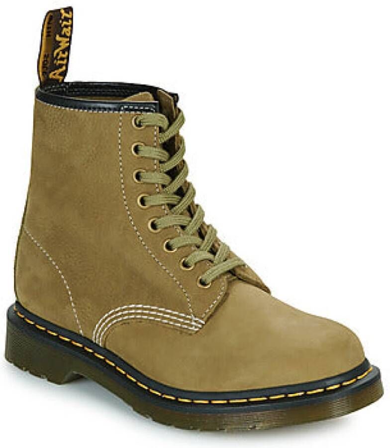 Dr. Martens Olijf Tumbled Nubuck Enkellaarzen Green Heren