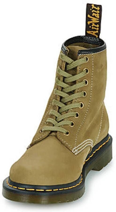 Dr. Martens Olijf Tumbled Nubuck Enkellaarzen Green Heren