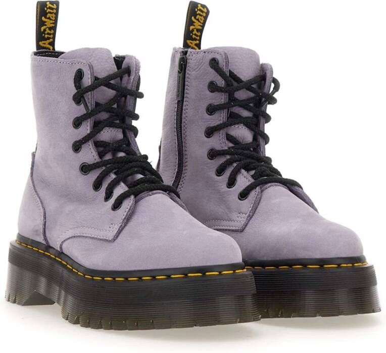 Dr. Martens Paarse Laarzen Klassieke Stijl Purple Dames