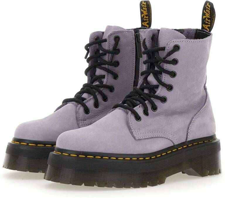 Dr. Martens Paarse Laarzen Klassieke Stijl Purple Dames