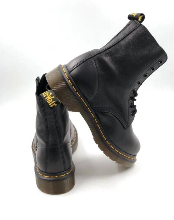 Dr. Martens Pascal Virginia Leren Laarzen Black Dames