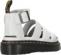 Dr. Martens Witte platte leren sandalen met verstelbare enkelband White Dames - Thumbnail 3