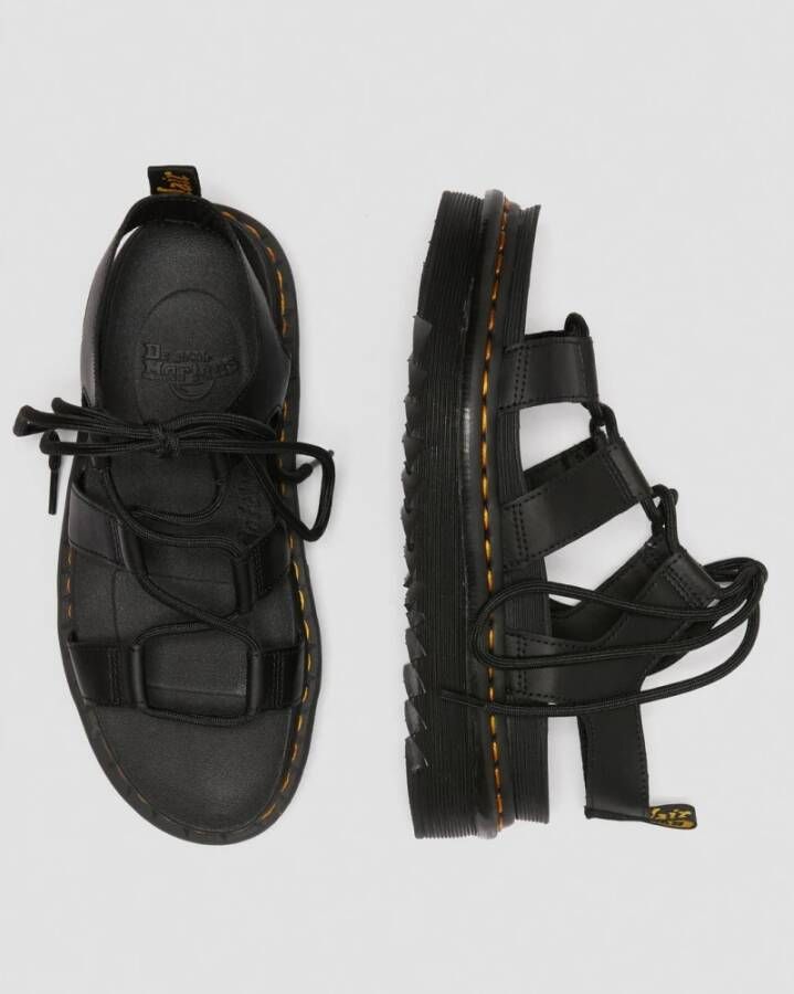 Dr. Martens Platte sandalen Zwart Dames