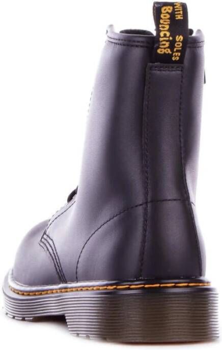 Dr. Martens Ritssluiting leren laarzen met logo Black Unisex