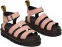 Dr. Martens Roze Leren Gesp Sandalen Open Teen Pink Dames - Thumbnail 2