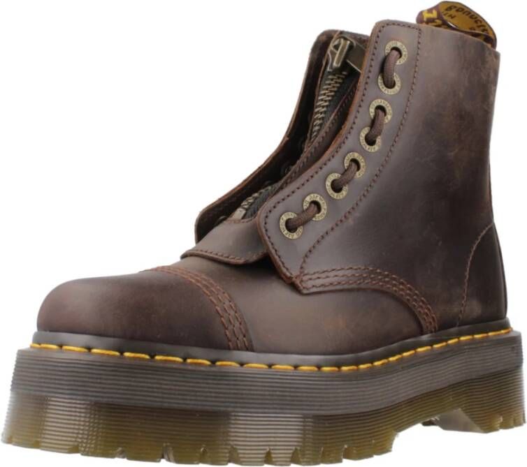 Dr. Martens Sinclair Dark Enkellaarzen Brown Dames