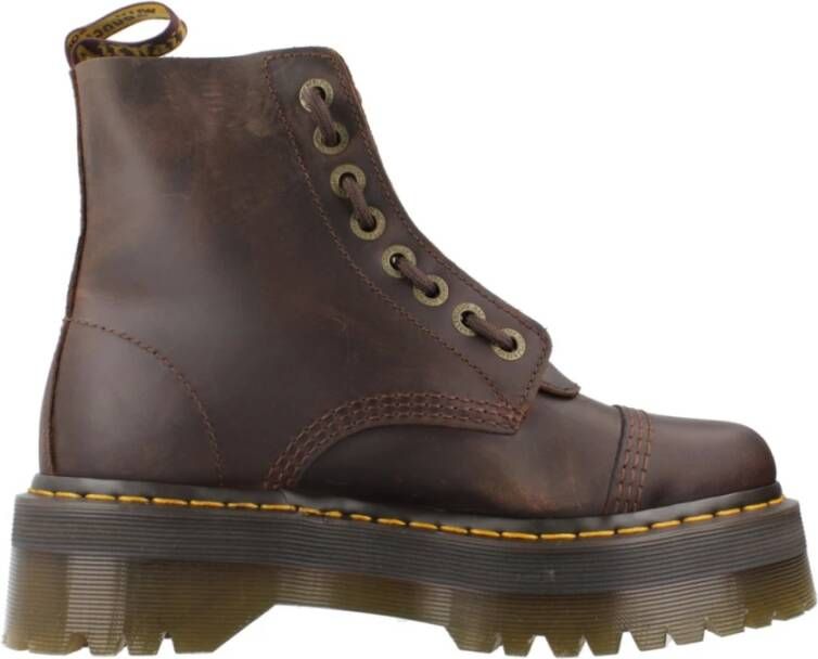 Dr. Martens Sinclair Dark Enkellaarzen Brown Dames