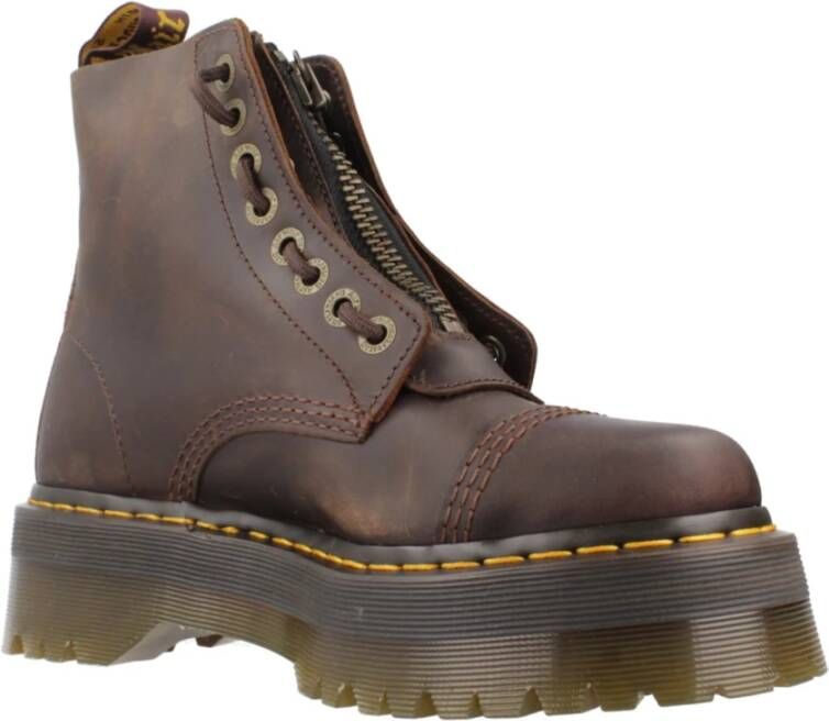 Dr. Martens Sinclair Dark Enkellaarzen Brown Dames