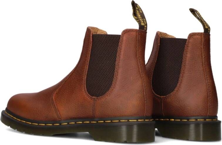 Dr. Martens Stijlvolle Nubuck Boots met Elastische Panelen Brown Heren