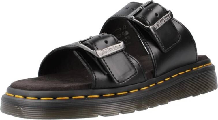 Dr. Martens Stijlvolle Platte Sandalen Black Heren