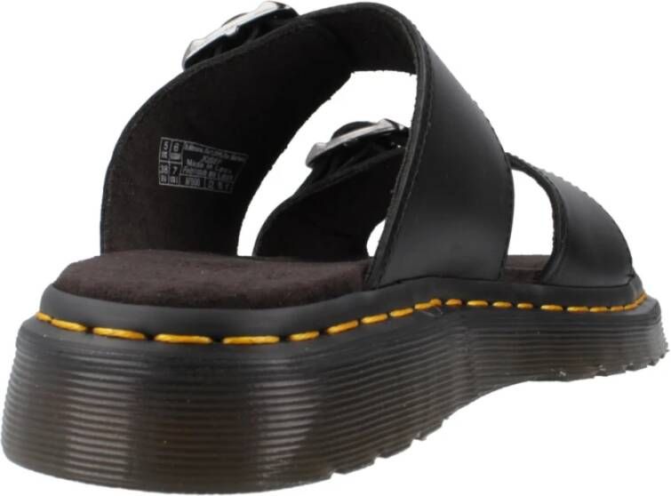 Dr. Martens Stijlvolle Platte Sandalen Black Heren