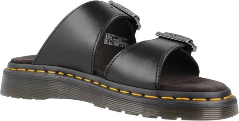 Dr. Martens Stijlvolle Platte Sandalen Black Heren