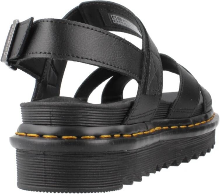 Dr. Martens Stijlvolle Platte Sandalen Voss II Black Dames