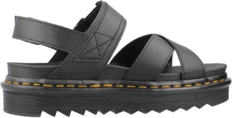 Dr. Martens Stijlvolle Platte Sandalen Voss II Black Dames