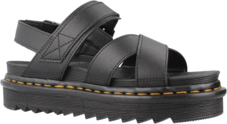 Dr. Martens Stijlvolle Platte Sandalen Voss II Black Dames