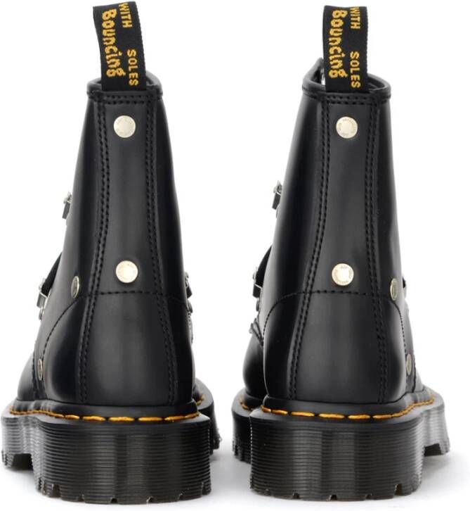 Dr. Martens Stud Smooth Zwart Leren Enkellaarzen Black Dames