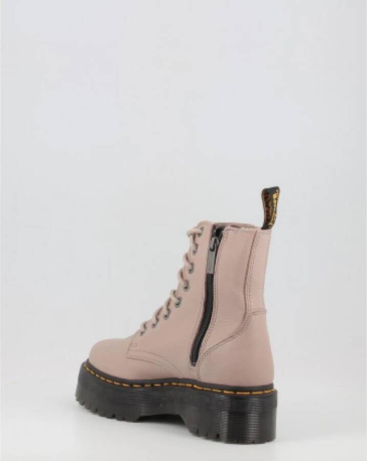 Dr. Martens Taupe Platform Veterschoenen voor Dames Beige Dames