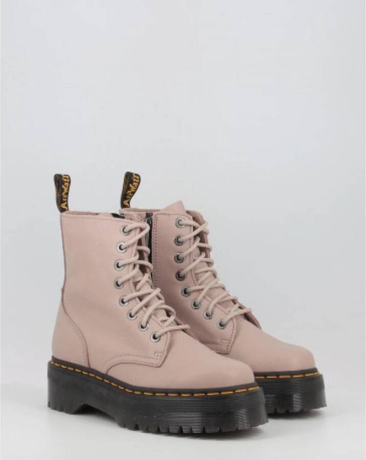 Dr. Martens Taupe Platform Veterschoenen voor Dames Beige Dames