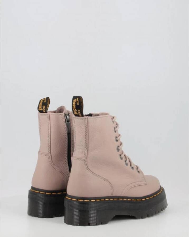 Dr. Martens Taupe Platform Veterschoenen voor Dames Beige Dames