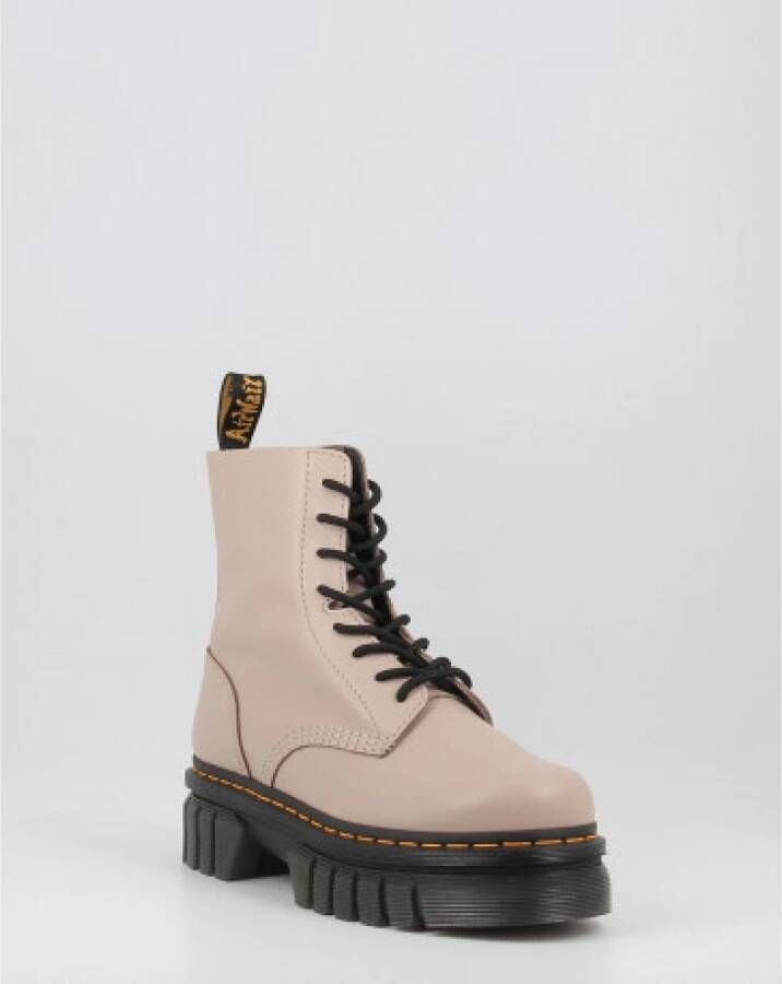 Dr. Martens Taupe Platform Veterschoenen voor Dames Beige Dames