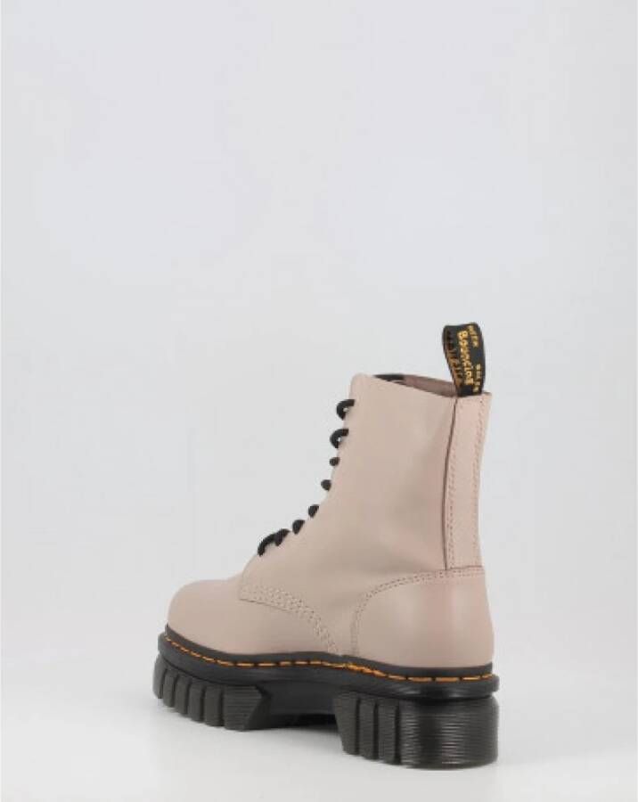 Dr. Martens Taupe Platform Veterschoenen voor Dames Beige Dames