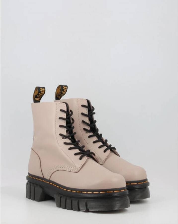 Dr. Martens Taupe Platform Veterschoenen voor Dames Beige Dames