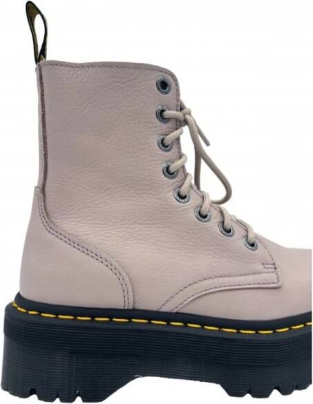 Dr. Martens Tortora Plateau Enkellaarzen met Rits Beige Dames