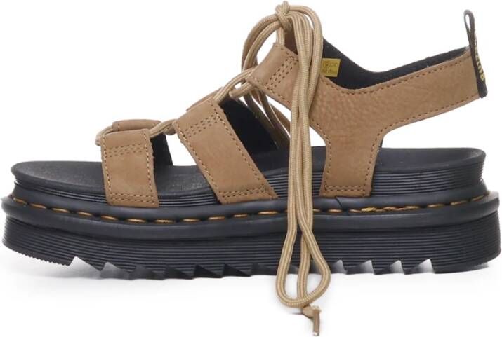 Dr. Martens Tumbled Leather Gladiator Style Sandalen Brown Dames