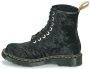 Dr. Martens Vegan Crushed Velvet Enkellaarzen Black Dames - Thumbnail 6