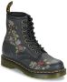 Dr. Martens Vervallen Rozen Klassieke Zwarte Laarzen Black - Thumbnail 6