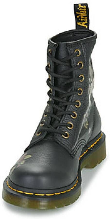 Dr. Martens Vervallen Rozen Klassieke Zwarte Laarzen Black Dames