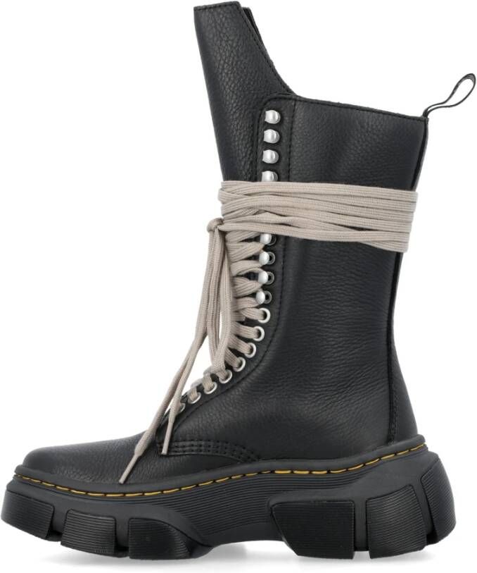 Dr. Martens Vintage Calf-Length Boot Black Dames