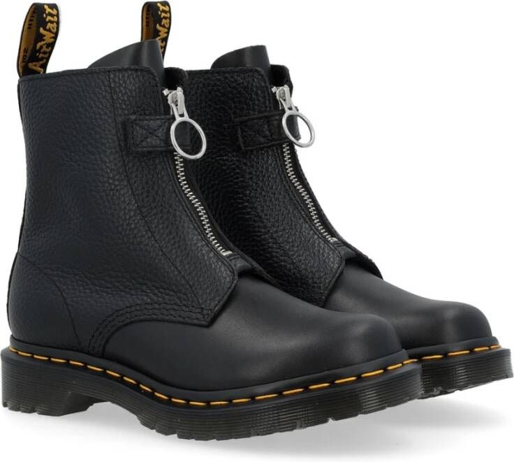 Dr. Martens Voorrits Zwarte Leren Laarzen Black Dames