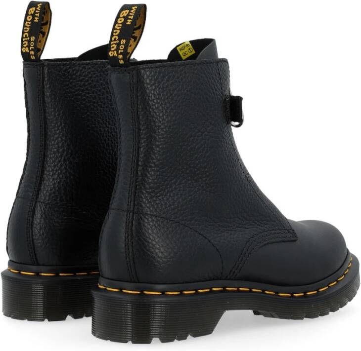 Dr. Martens Voorrits Zwarte Leren Laarzen Black Dames