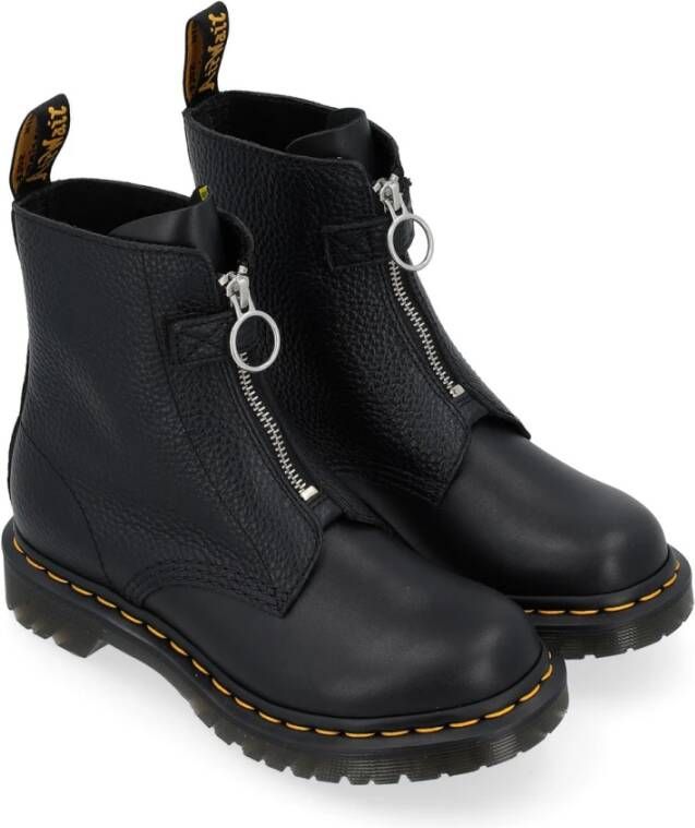 Dr. Martens Voorrits Zwarte Leren Laarzen Black Dames