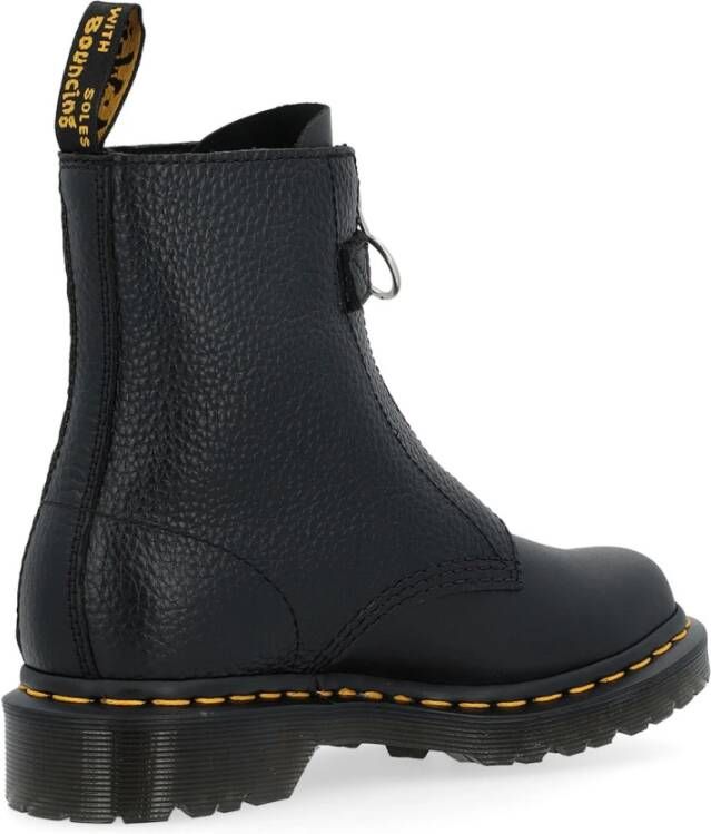 Dr. Martens Voorrits Zwarte Leren Laarzen Black Dames