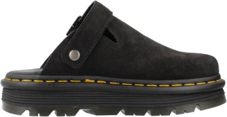 Dr. Martens Zebzag Leren Muiltjes Black Dames