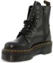 Dr. Martens Zwart Gepolijst Leren Enkellaarsje Black Heren - Thumbnail 2