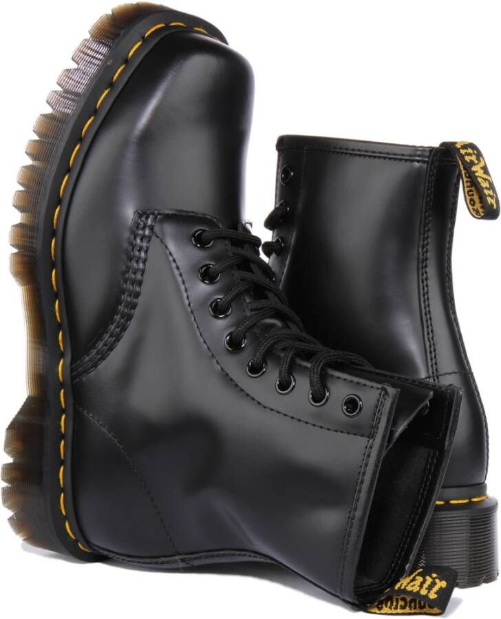 Dr. Martens Zwarte Bex Vierkante Neus Laarzen Black Dames