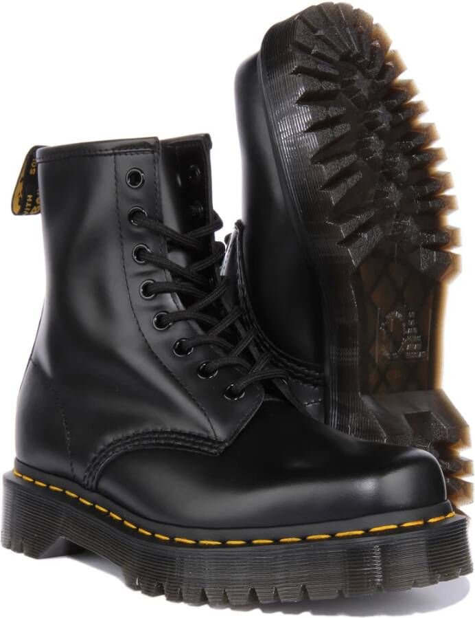 Dr. Martens Zwarte Bex Vierkante Neus Laarzen Black Dames