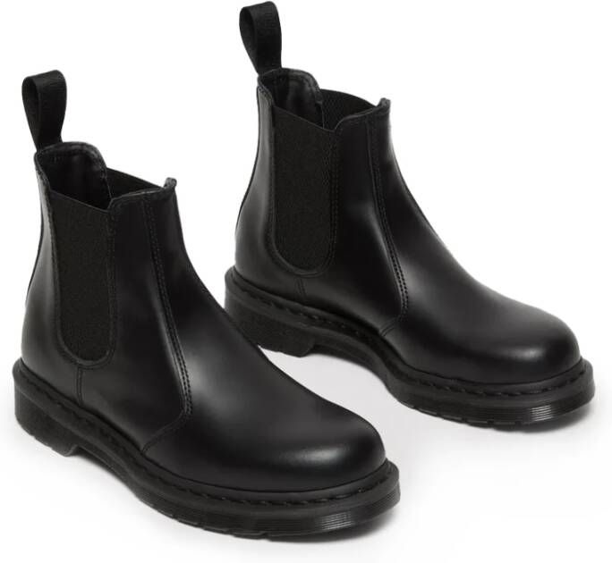 Dr. Martens Zwarte Chelsea Laarzen Klassieke Stijl Black Heren