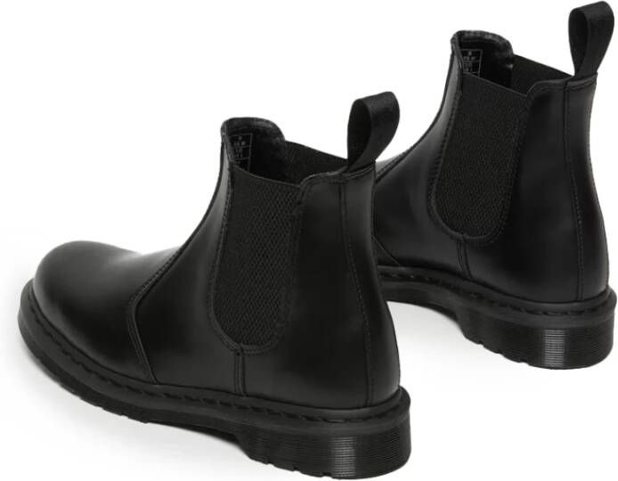 Dr. Martens Zwarte Chelsea Laarzen Klassieke Stijl Black Heren