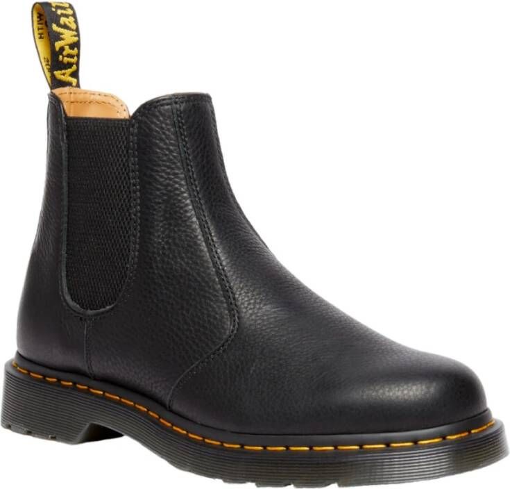 Dr. Martens Zwarte Chelsea-laarzen voor stijlvolle uitjes Black Heren