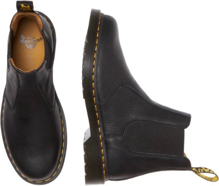 Dr. Martens Zwarte Chelsea-laarzen voor stijlvolle uitjes Black Heren