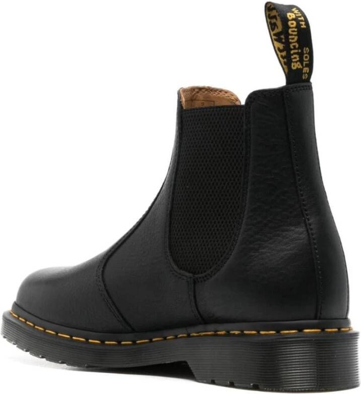 Dr. Martens Zwarte Chelsea Leren Enkellaarzen Black Heren