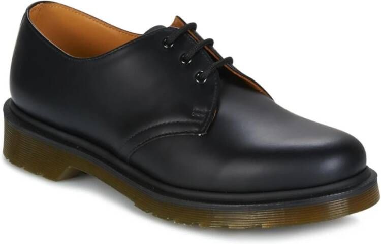 Dr. Martens Zwarte Derby Schoenen met Glad Leer Black Heren